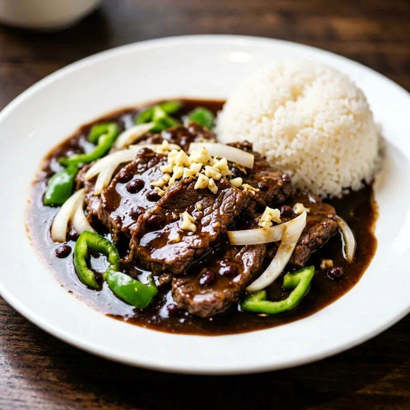 Beef in Black Bean Sauce